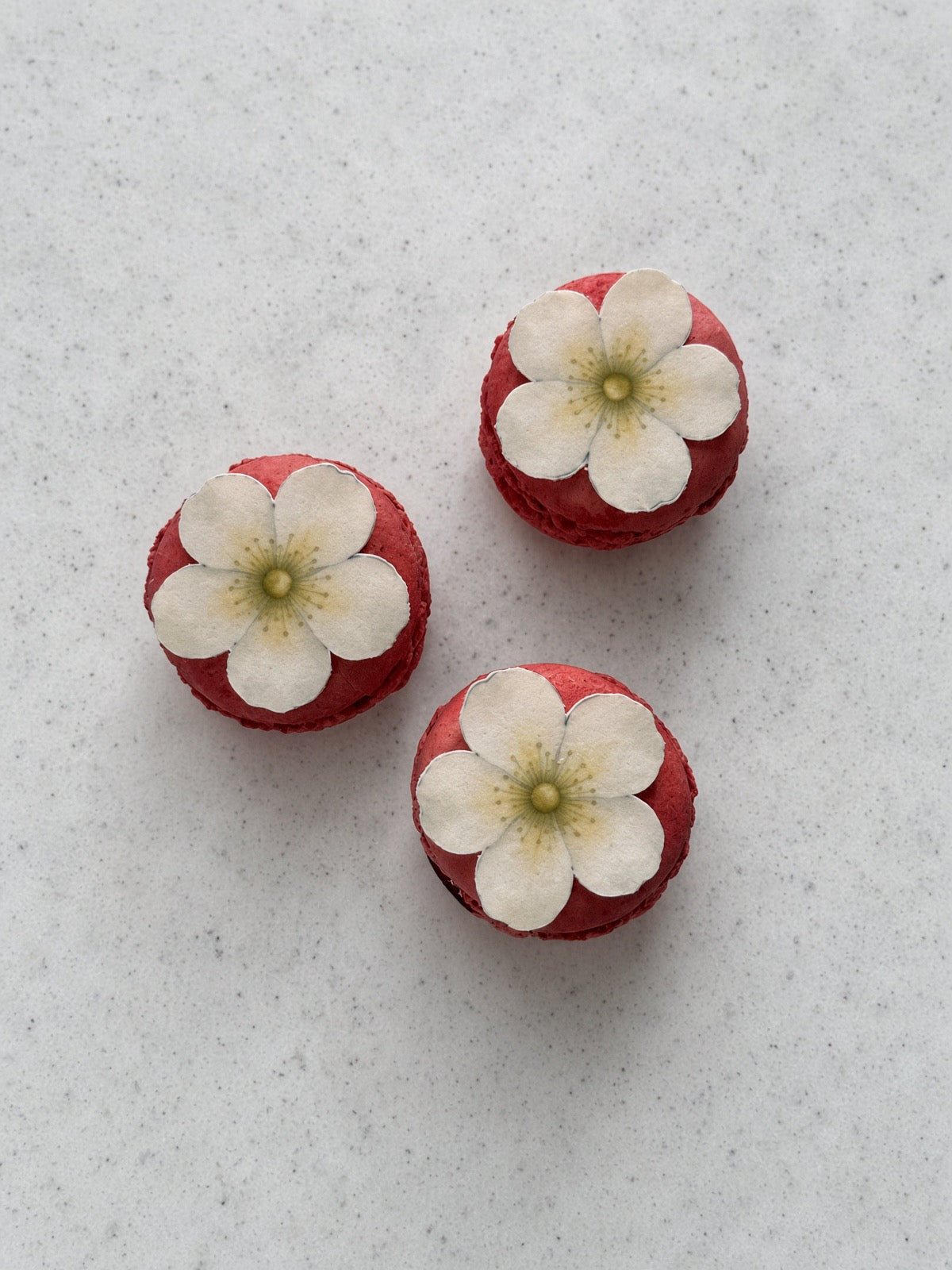 Ätbara blom-toppers ca 3 cm