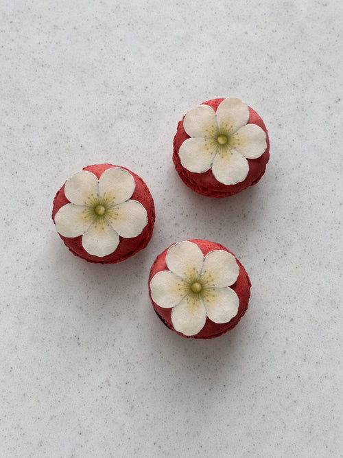 Ätbara blom-toppers ca 3 cm