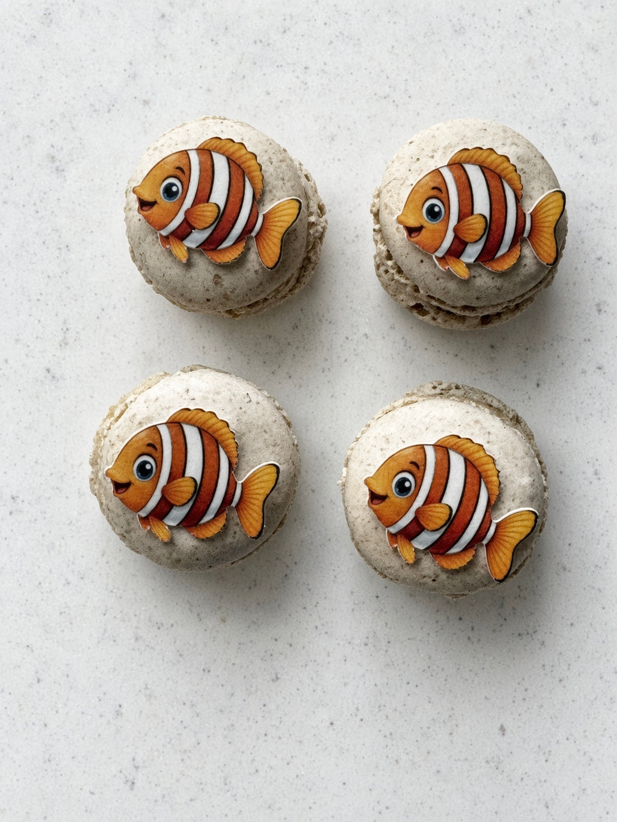Ätbara toppers tema hav ca 3 cm