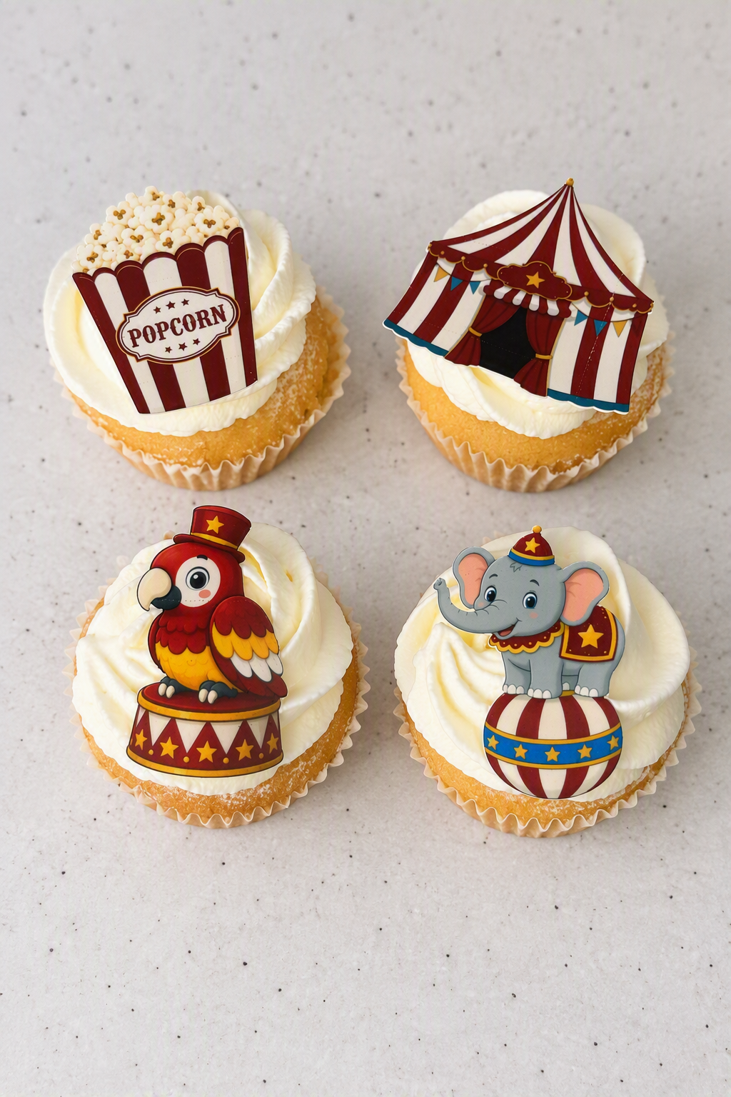 Ätbara Cirkus-toppers ca 5-6cm