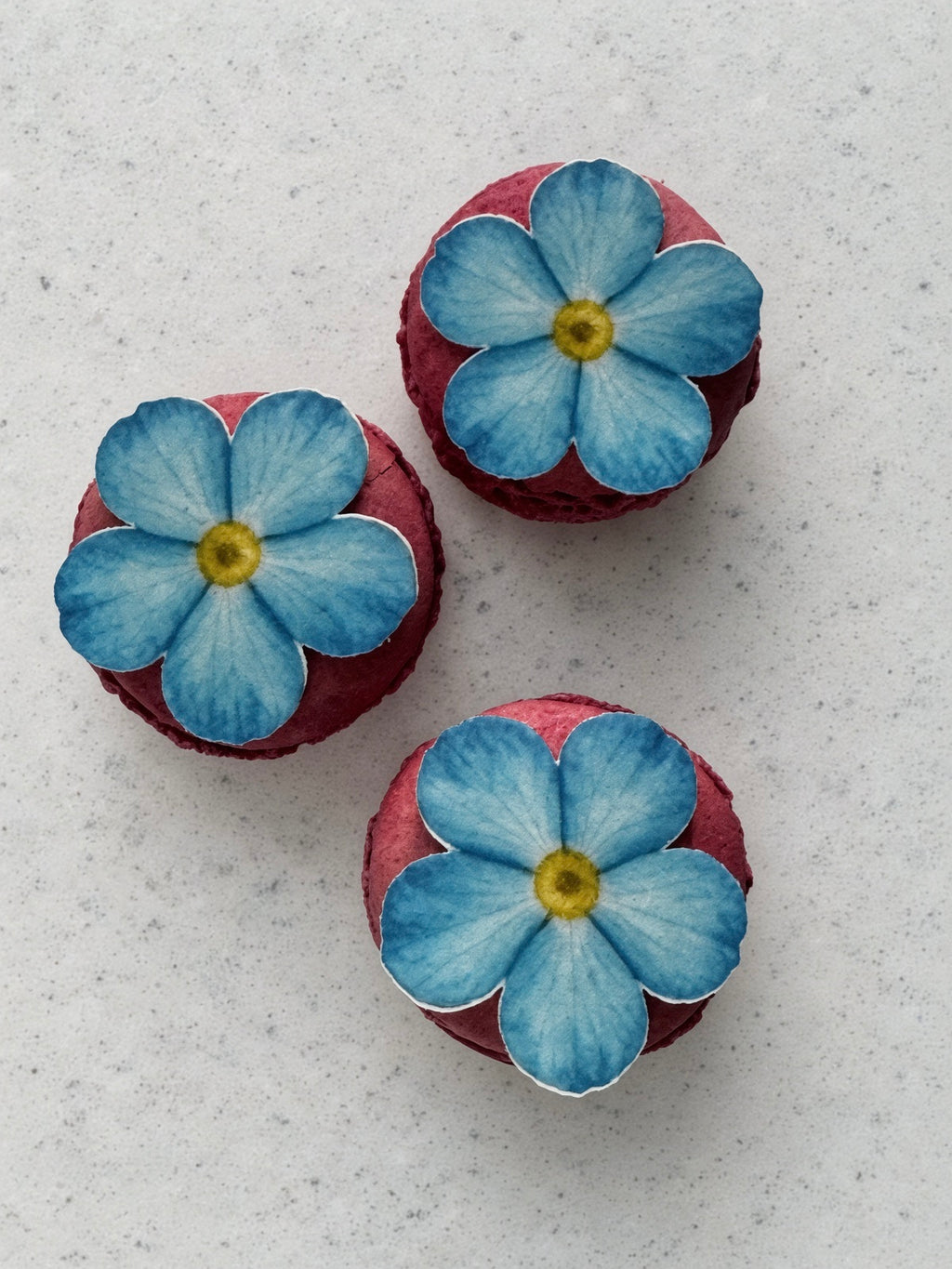 Ätbara blom-toppers ca 3 cm
