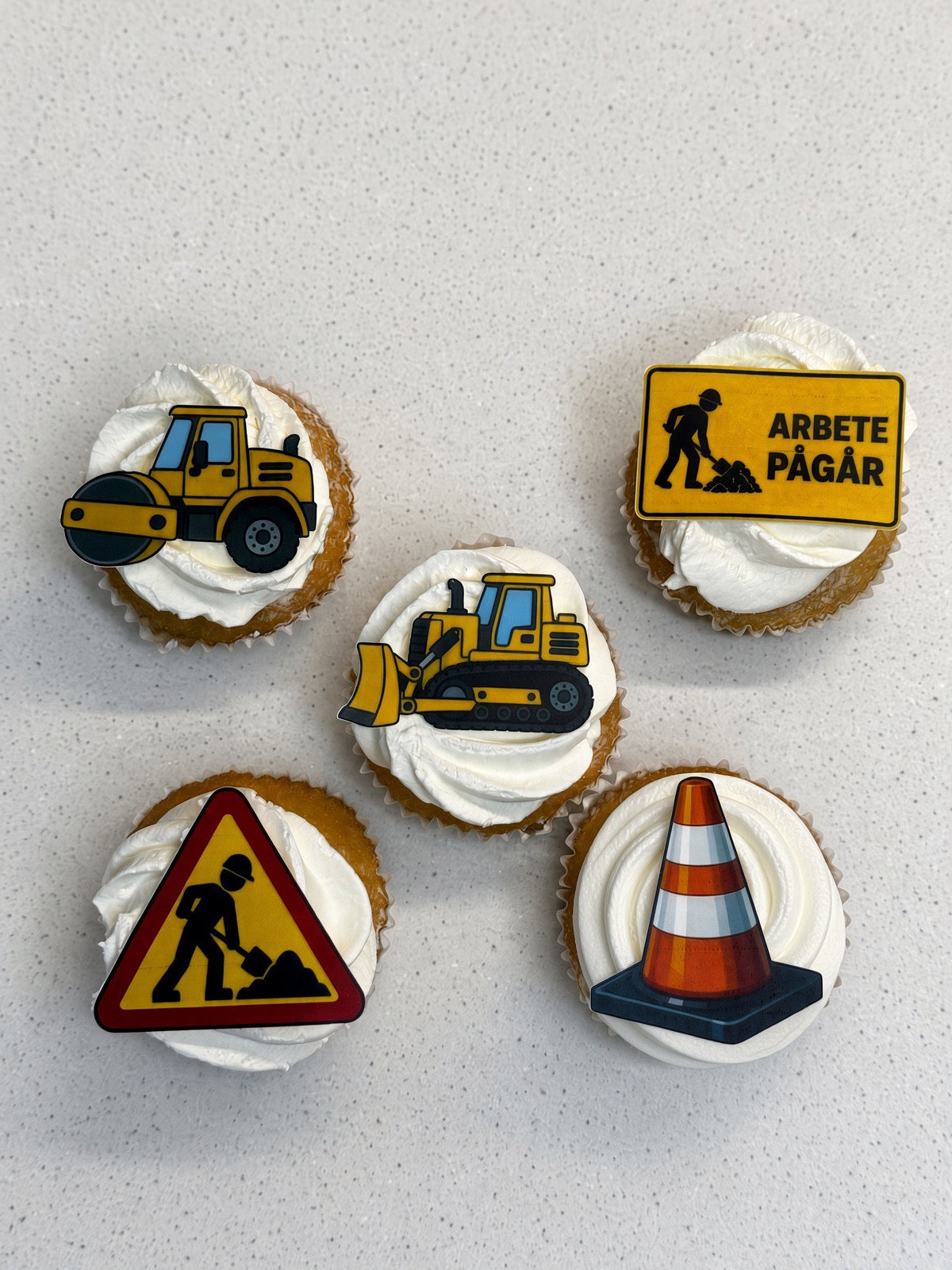 Ätbara bygg-toppers ca 5-6 cm