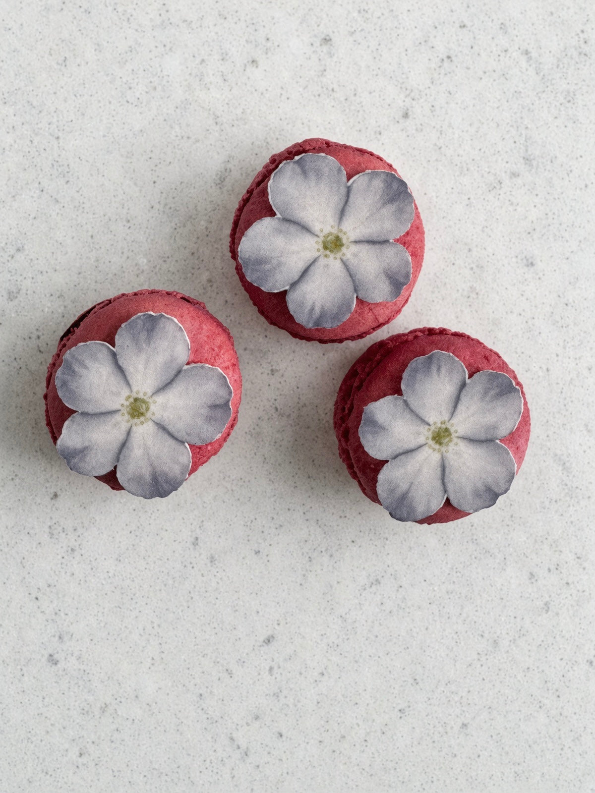 Ätbara blom-toppers ca 3 cm