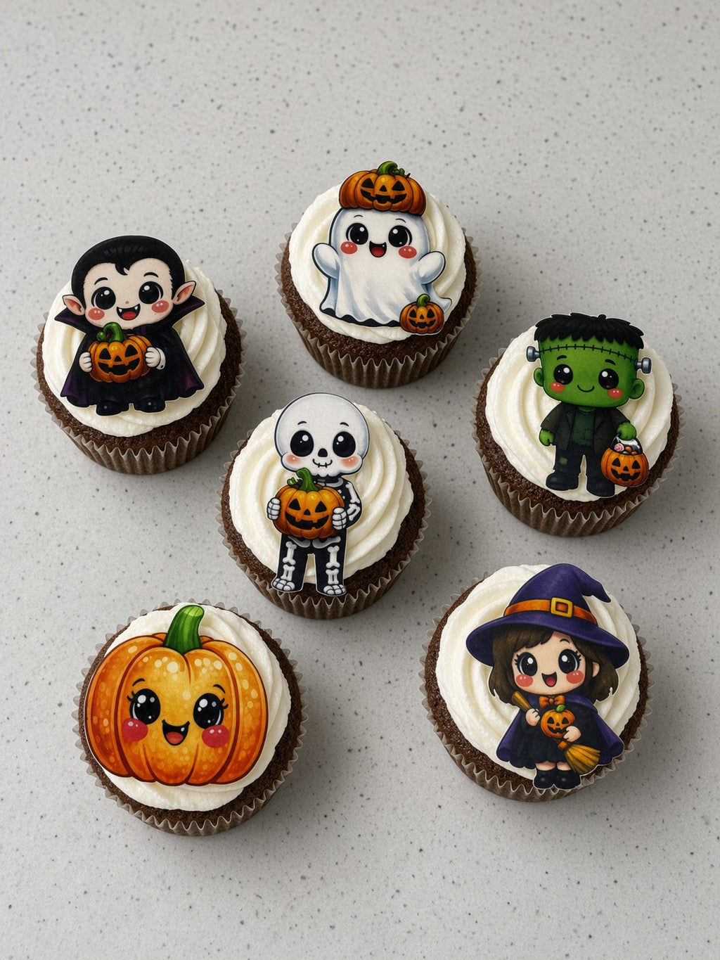 Ätbara Halloween-toppers 5-6 cm