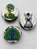 Ätbara toppers tema djur 5-6 cm