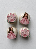 Ätbara prinsess-toppers ca 3 cm