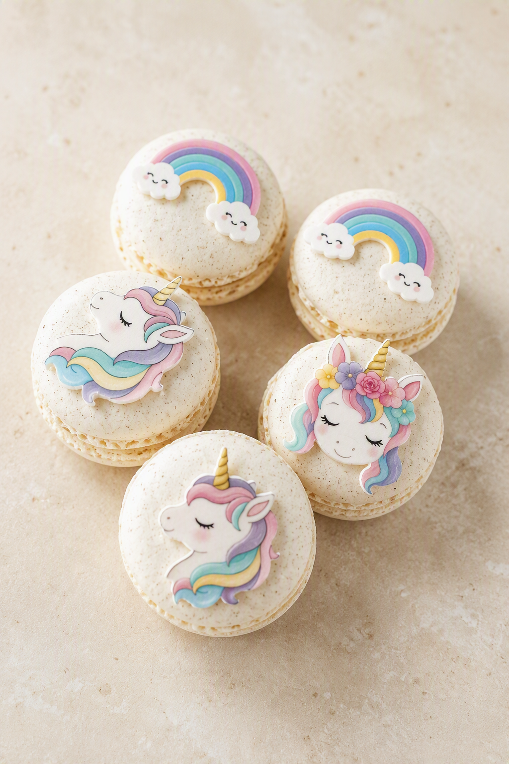 Ätbara unicorn toppers ca 3 cm