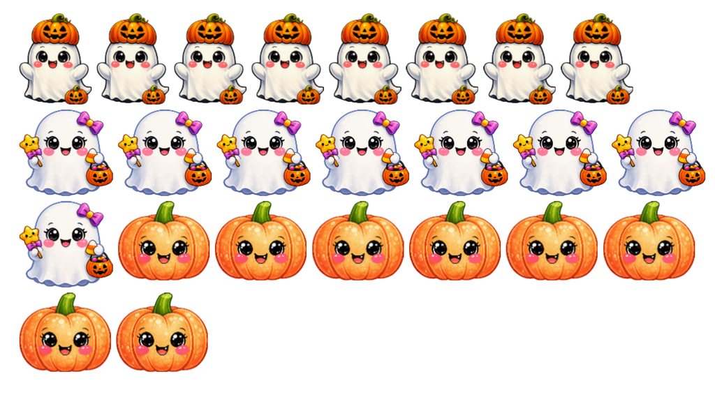 Ätbara Halloween‑toppers ca 3 cm